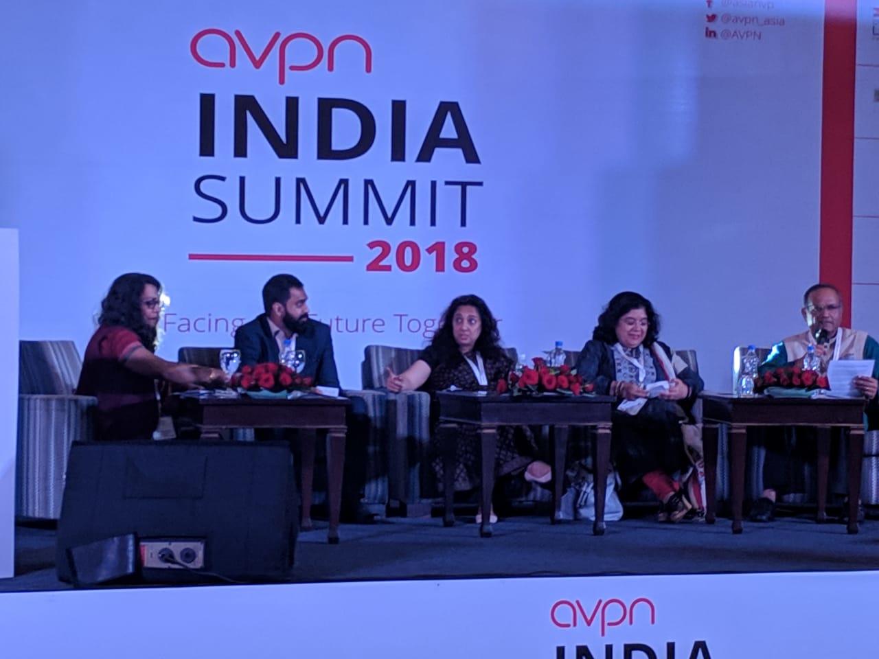 Panel Discussion at the AVPN India Summit 2018
